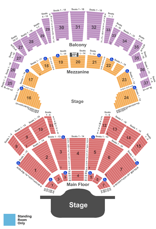 Grand Ole Opry House Grand Ole Opry Seating Chart